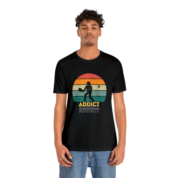 Stick Figure Pickleball T Shirt Retro Addict