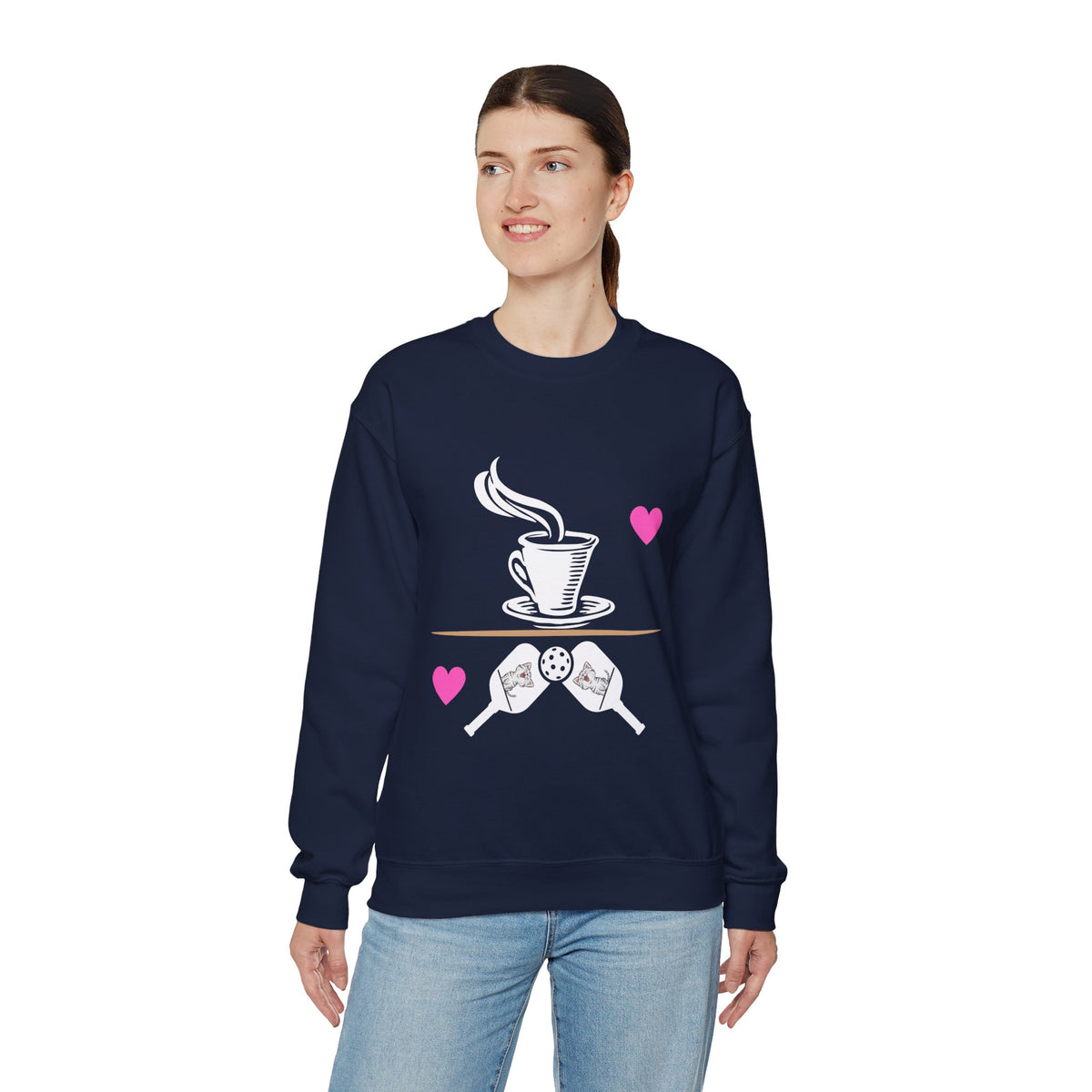 💗 Coffee 💗 Kitties 💗 Pickleball Sweatshirt 💗