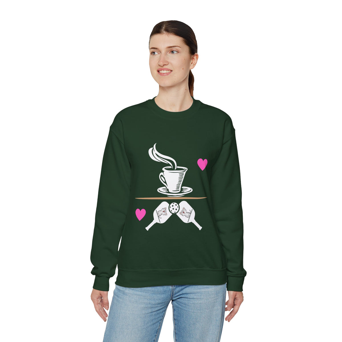 💗 Coffee 💗 Kitties 💗 Pickleball Sweatshirt 💗