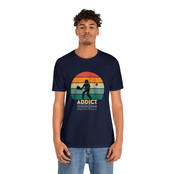 Stick Figure Pickleball T Shirt Retro Addict