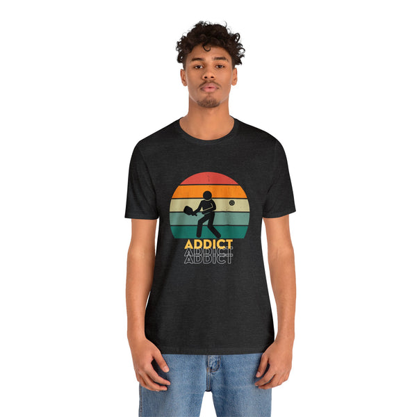 Stick Figure Pickleball T Shirt Retro Addict