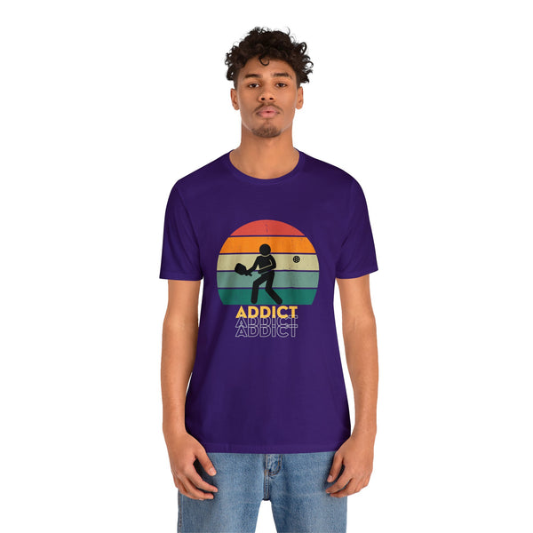 Stick Figure Pickleball T Shirt Retro Addict