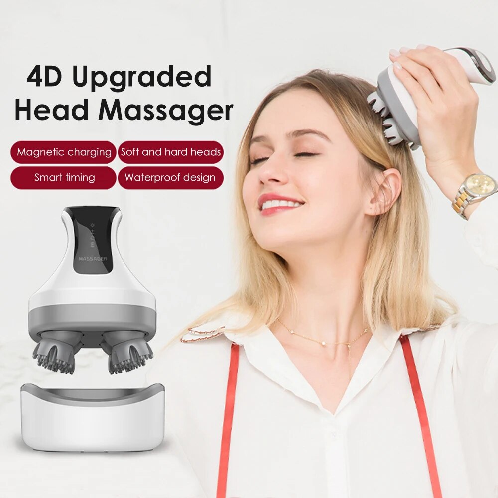 4D Magnetic Head Massager