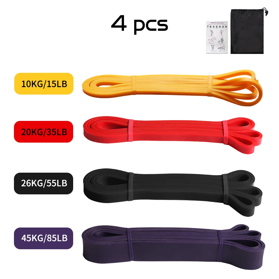 Heavy Duty Latex Resistance Band Exercise Elastic Band For Sport Strength Pull Up Assist Band Workout Pilates Fitness Equipment