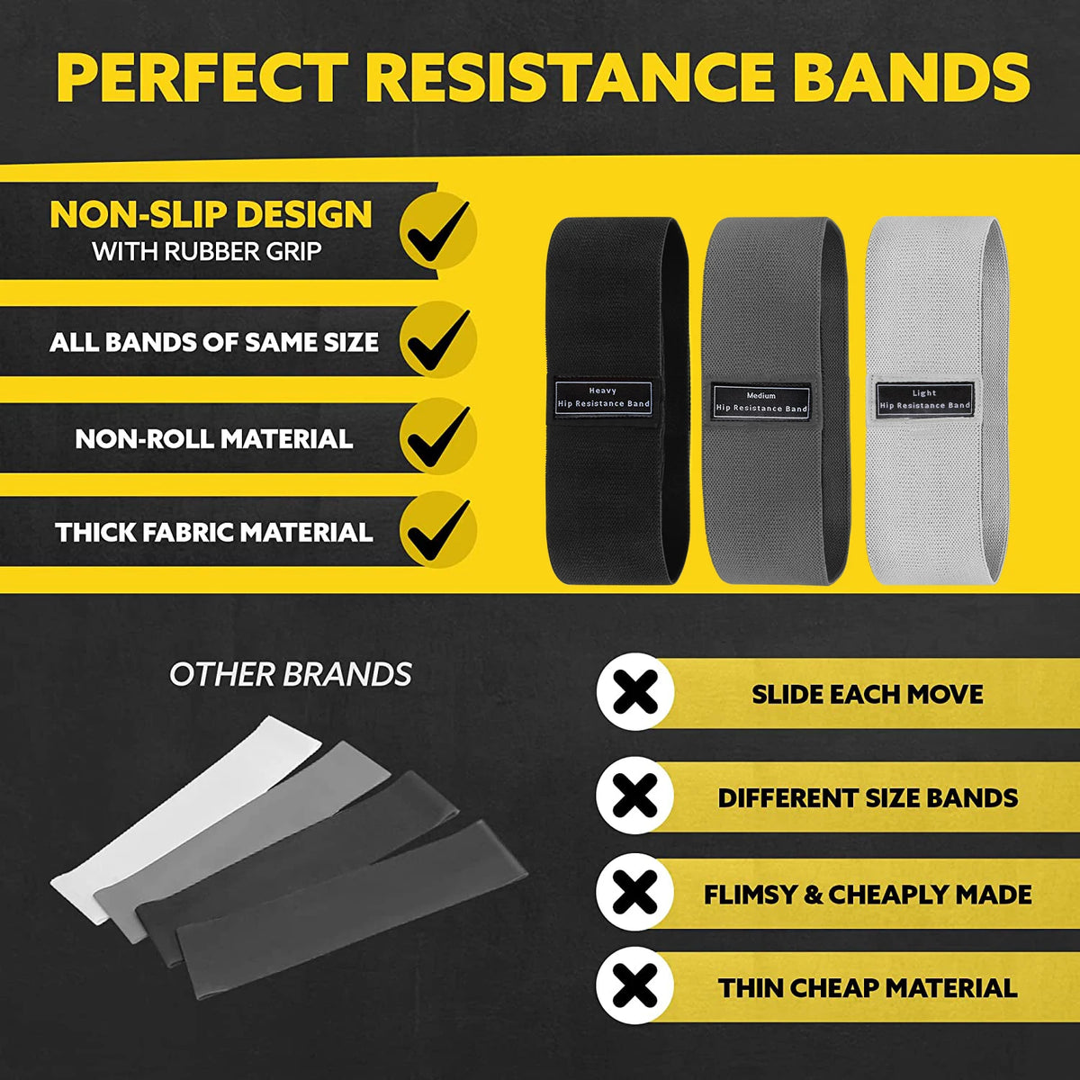 Fabric Resistance Bands - Medium Duty