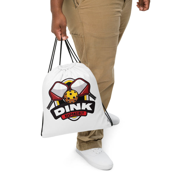 Dink Responsibly Drawstring Bag