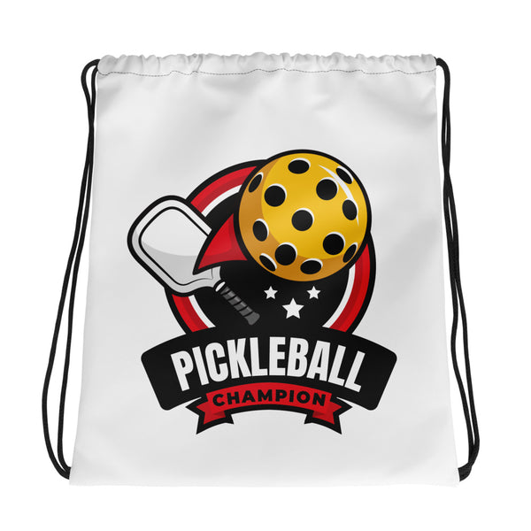 Pickleball Champion Drawstring Bag