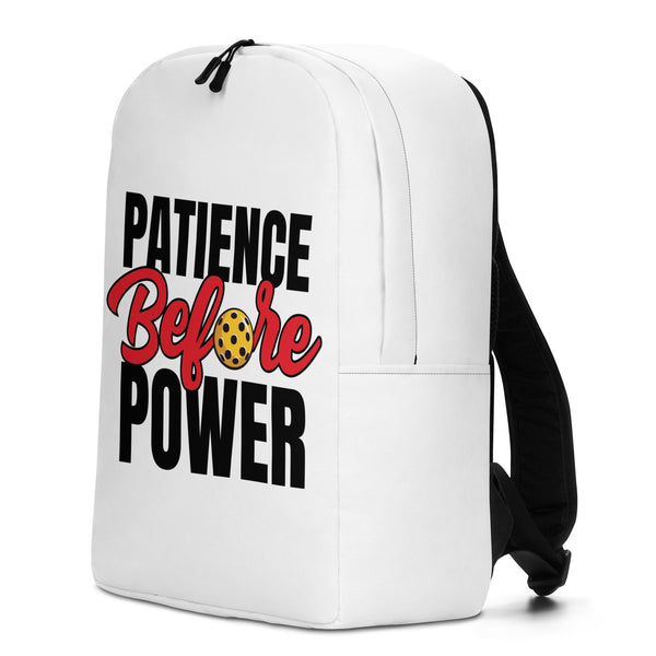 Patience Before Power Minimalist Backpack