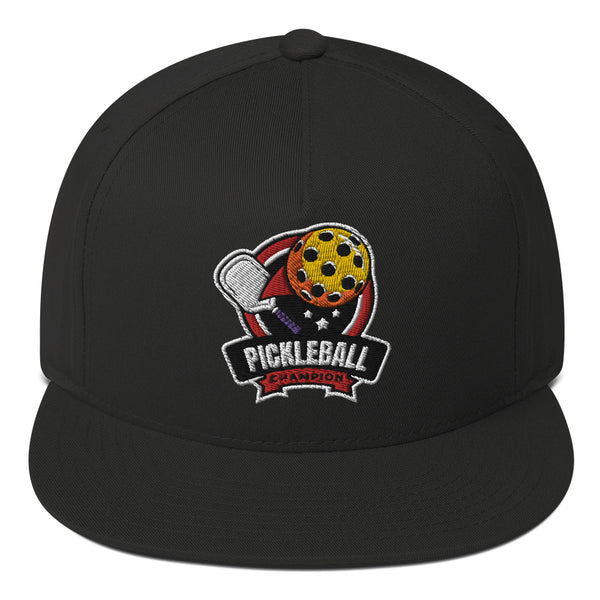 Pickleball Champion Flat Bill Cap