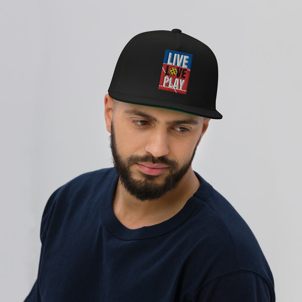 Live Love Play Flat Bill Cap