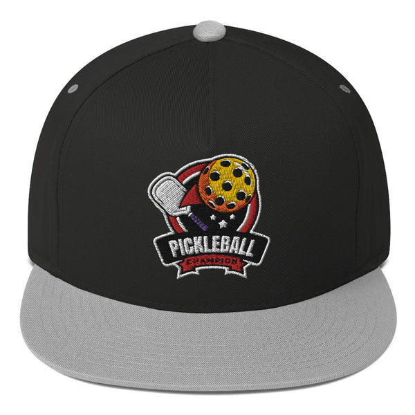 Pickleball Champion Flat Bill Cap