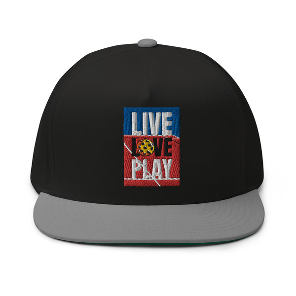 Live Love Play Flat Bill Cap