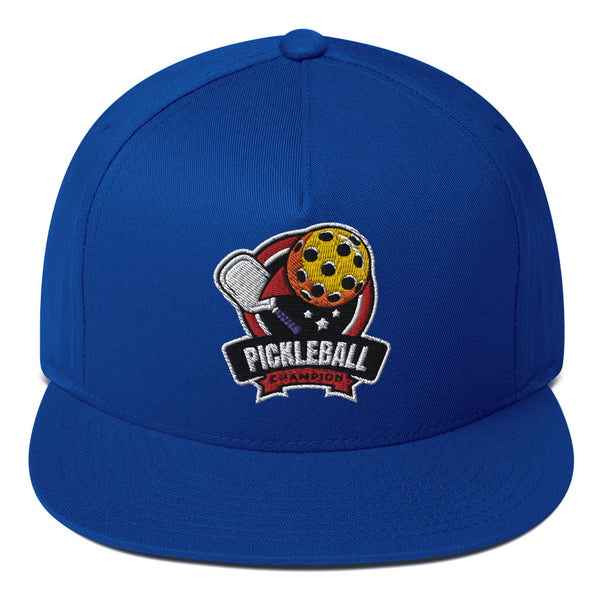 Pickleball Champion Flat Bill Cap