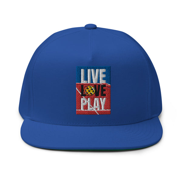 Live Love Play Flat Bill Cap