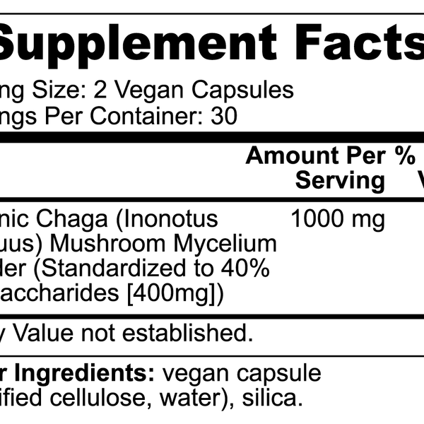 Chaga Mushroom Capsules